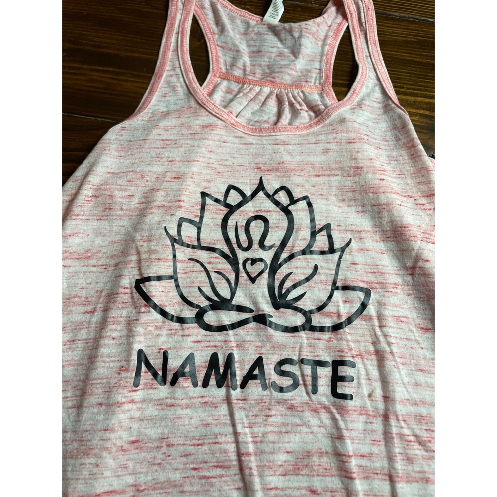 Bella + Canvas Shirt, Women's Size Medium, Pink, Sleeveless, NAMASTE - Picture 3 of 9